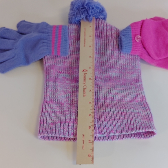Hasbro Pink and Blue Kids Hat and Gloves Set - Picture 4 of 5